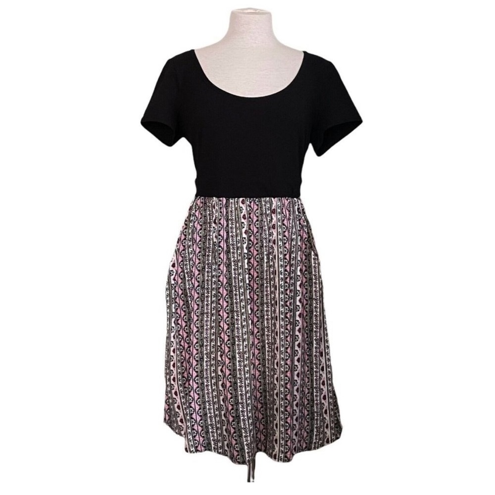 Torrid dress size 1X black and print